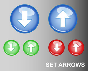 RGB Button Arrows (Upload/Download)