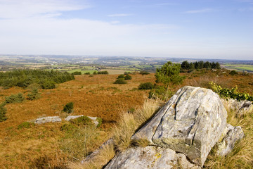 view of a small mountain in brittany