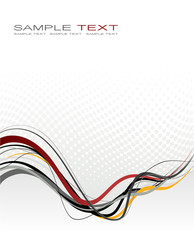 Abstract illustration with lines. Vector