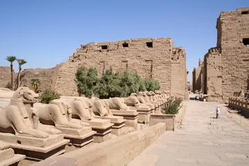 Fototapete Rund Temple de Karnak © L.Bouvier
