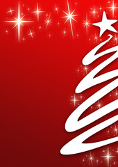 Weihnachtsbaum mit Sternen