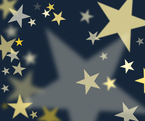 Sterne auf blauem Hintergrund