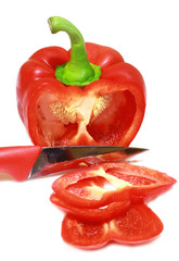peperone rosso tagliato