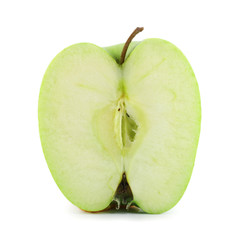 Half of a green apple