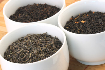 Tea Leaves in bowls