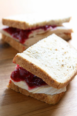 Turkey Sandwich with Cranberries