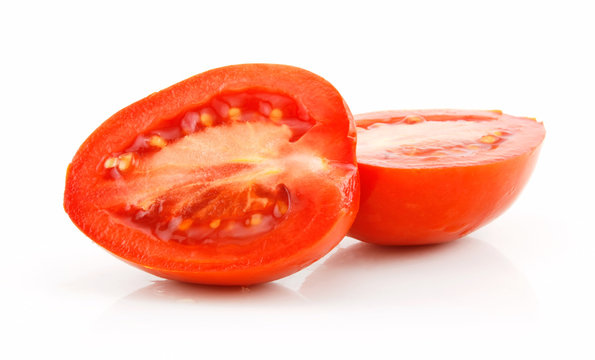 Juicy Tomato Isolated on White