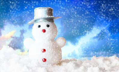 Christmas decoration with snowman