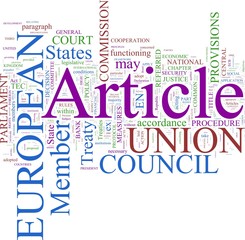 Word cloud - Lisbon Treaty