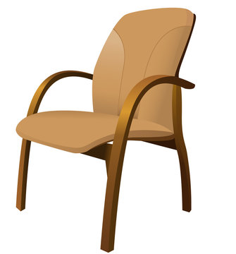 Leather armchair