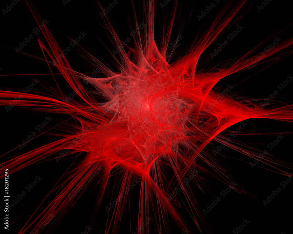 Wall mural abstract red background