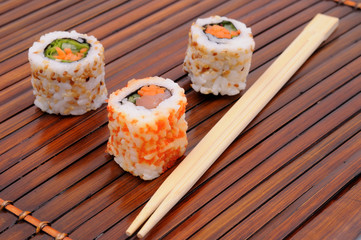 Sushi and rolls