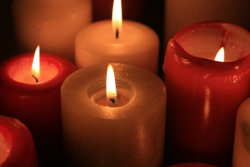 burning candles
