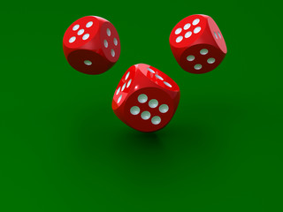3D rendering of redl dices
