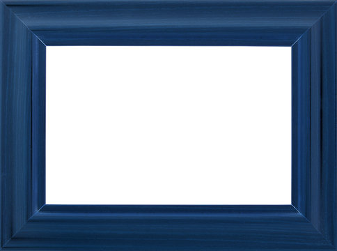 Blue photo frame (with empty space for text, photo or picture)