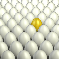 Unique golden egg.