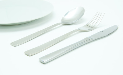 Fork, spoon and knife