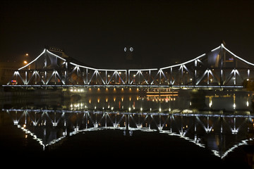 Steel Bridge at night