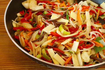 Stir-fried Chinese vegetables