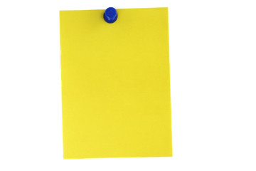 Yellow paper note