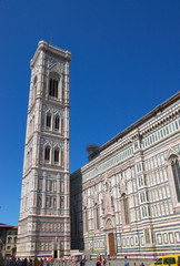 fragment of Duomo cathedral in Florence