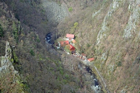Bodetal bei Thale mit Ausflugslokal