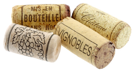 bouchon vin fond blanc