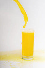 stream of orange juice