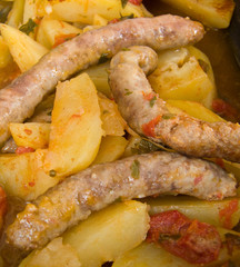 Sausages and potatoes