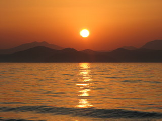 sonnenuntergang auf kos
