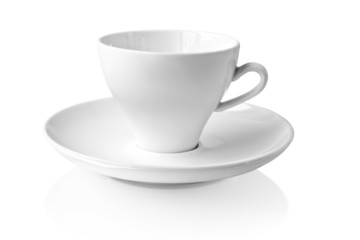 cup with saucer isolated