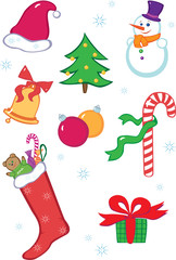 christmas icon set