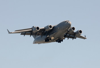 Heavy military cargo jet