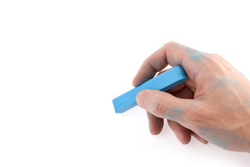 Writing on a white background