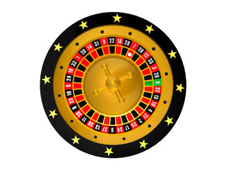 Roulette Schwarz/Gold Top