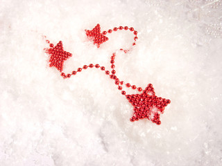red bright stars in the snow © malwa