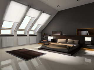 Interior to bedrooms