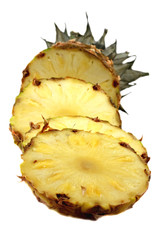 sliced pineapple