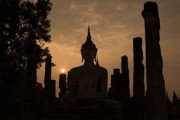 Buddha statue in Sukhothai,Thailand