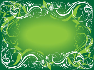 Green ornate background