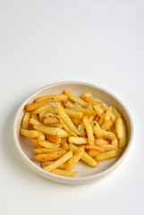 some deep fried chips on a plate