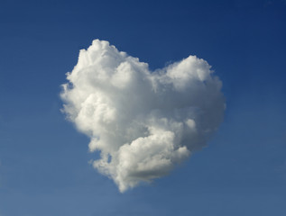 Naklejka na ściany i meble Cloud in the shape of the heart