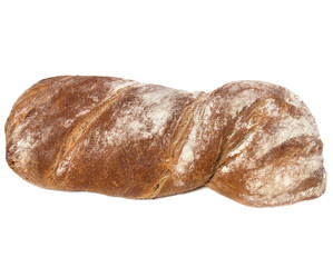 Italian ciabatta isolated on white background