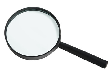 Magnifying glass isolated
