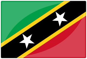 drapeau glassy saint kitts and nevis flag