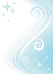 Fototapeta na wymiar Christmas blue background with stars (vector)