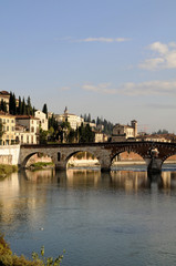 Particolare del ponte Pietra