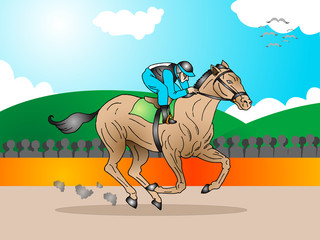 horse in a tournament race
