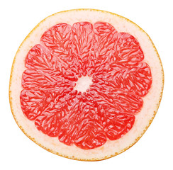 Half of grapefruit on a white background