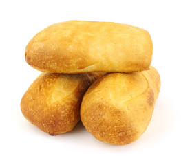 Fototapeta na wymiar Freshly baked small sourdough bread loafs